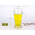 New Creative Glass Water Cup with Handle Family Fashion Simple Football Beer Bottle Party Single Layer Big Drink Cup